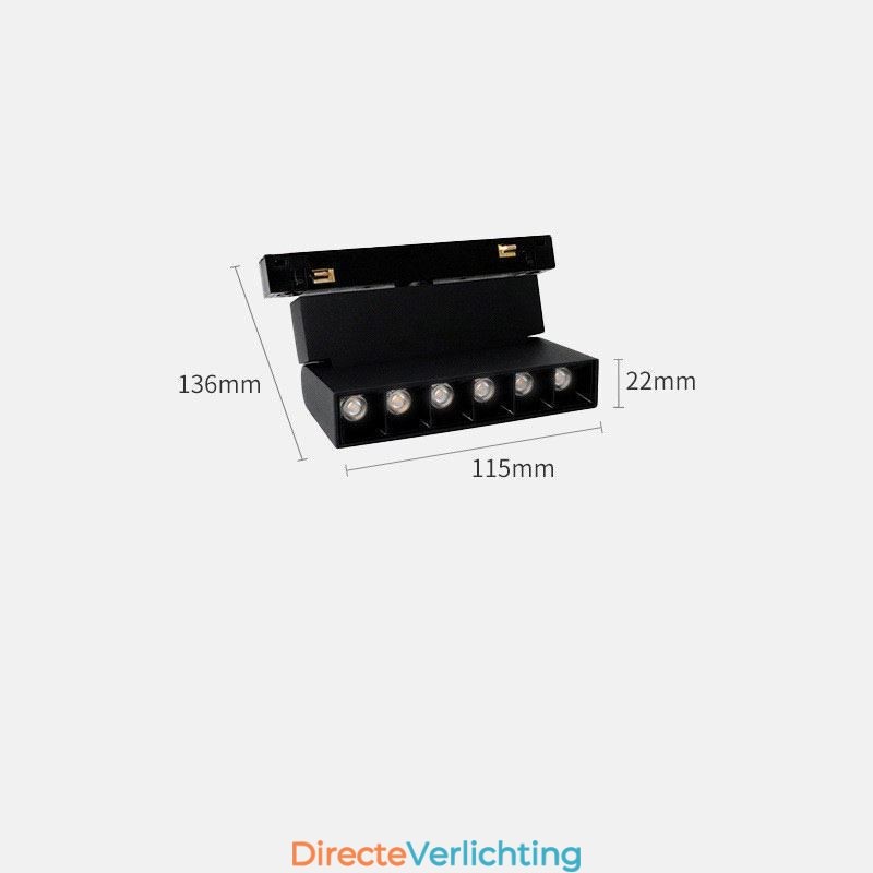 Inbouwspot Magnetische railverlichting Decoratieve verlichting 3M*2
