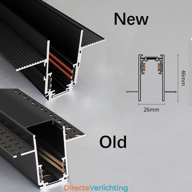 Inbouwspot Magnetische railverlichting Decoratieve verlichting 3M*2