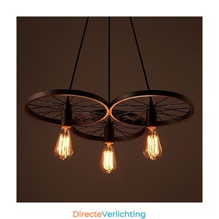 Loft Retro Hanglampen Amerikaanse landelijke smeedijzeren kroonluchter industriële stijl wielen Loft Retro Hanglampen Amerikaanse landelijke smeedijzeren kroonluchter industriële stijl wielen