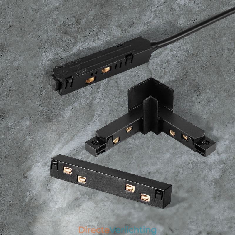 Magnetische railverlichtingsaccessoires Verzonken railhoekverbinding