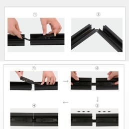 Magnetische railverlichtingsaccessoires Verzonken railhoekverbinding