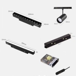 Inbouwspot Magnetische railverlichting Decoratieve verlichting 6M 36V