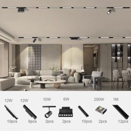 Magnetische railverlichting inbouwspot decoratieve verlichting 6M*2