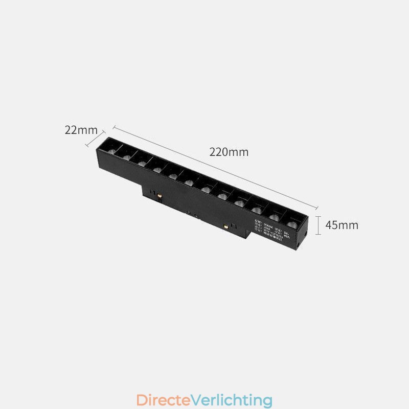 Magnetische railverlichting inbouwspot decoratieve verlichting 6M*2