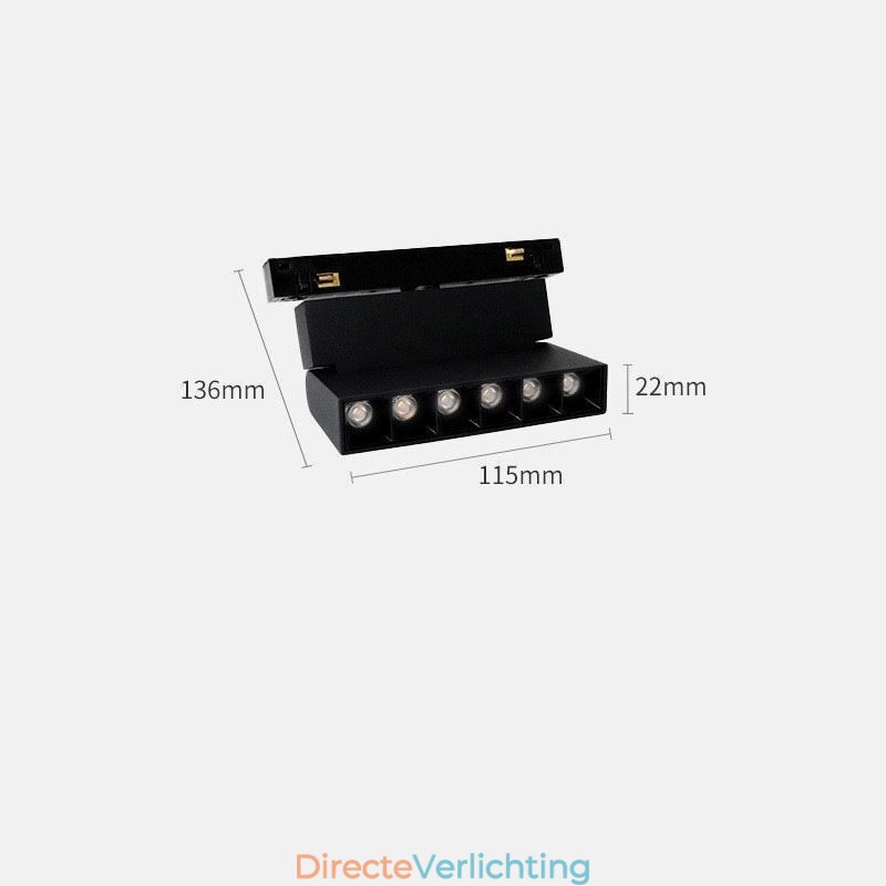 Magnetische railverlichting inbouwspot decoratieve verlichting 6M*2