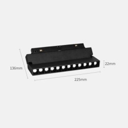 Verzonken railroosterspot Railstripspot Magnetische vouwroosterspot 36V