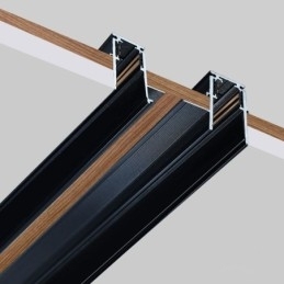 Verzonken rails voor railverlichting Magnetisch aluminium railoppervlakprofiel Ultradunne railverlichtingsstrip 100 cm