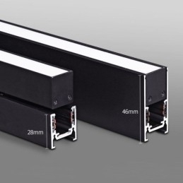Verzonken rails voor railverlichting Magnetisch aluminium railoppervlakprofiel Ultradunne railverlichtingsstrip 100 cm