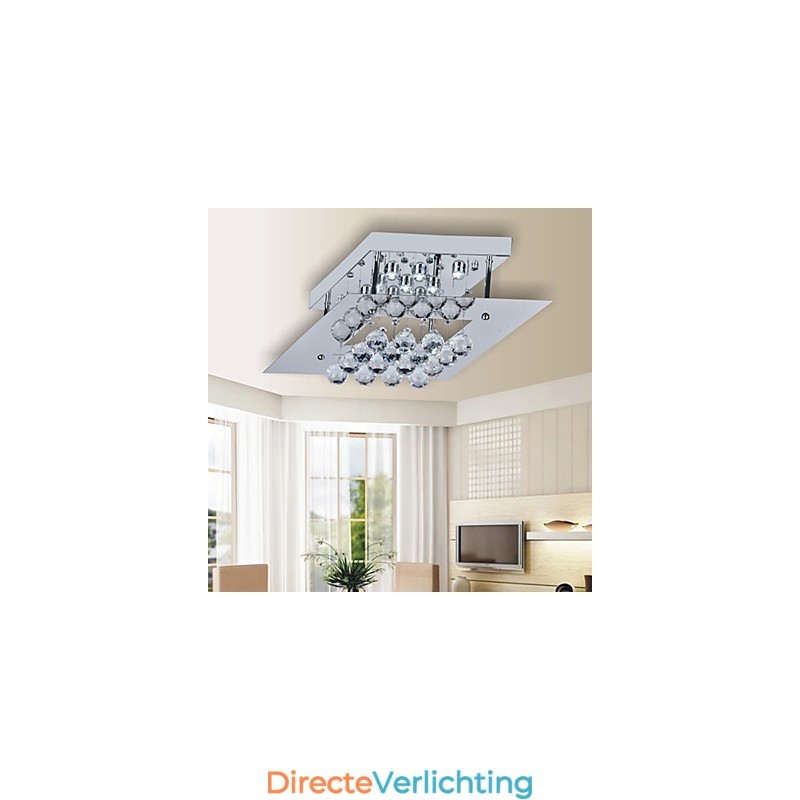 Moderne eigentijdse kristal gegalvaniseerde metalen inbouw
