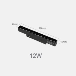 Verzonken railroosterspot Stripspot Magnetische railroosterspot 36V