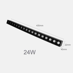 Verzonken railroosterspot Stripspot Magnetische railroosterspot 36V