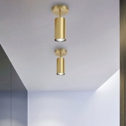 Nordic messing plafondlamp voor inbouw