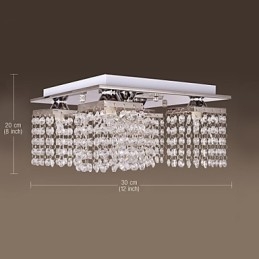 Plafondlamp Kristal Modern 5 Lampen