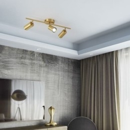 Nordic messing plafondlamp voor inbouw
