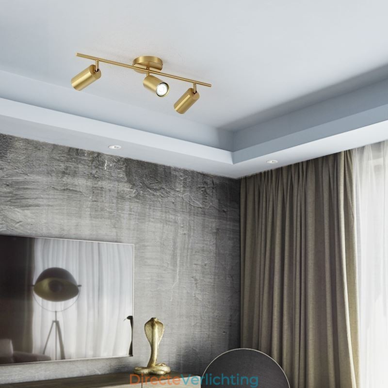 Nordic messing plafondlamp voor inbouw