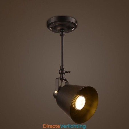 Rustieke ijzeren spotlamp, landelijke vintage plafondlamp Rustieke ijzeren spotlamp, landelijke vintage plafondlamp