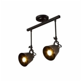 Rustieke ijzeren spotlamp, landelijke vintage plafondlamp