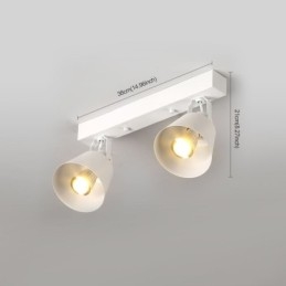 Rustieke vintage spotlight industriële ijzeren railverlichting