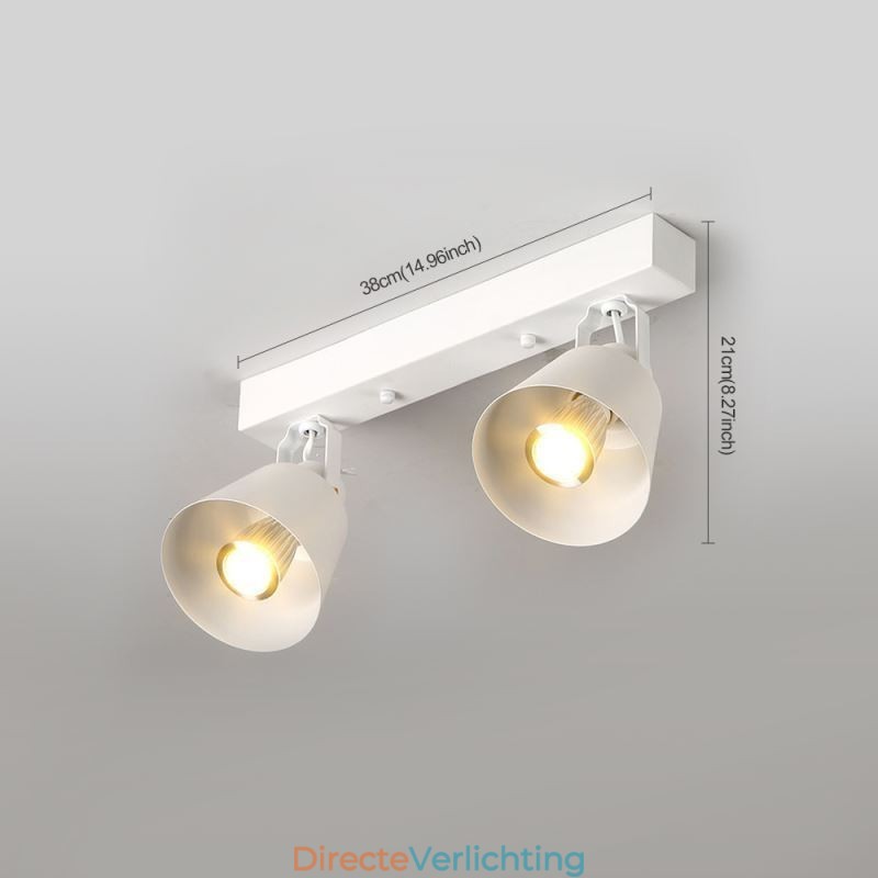 Rustieke vintage spotlight industriële ijzeren railverlichting