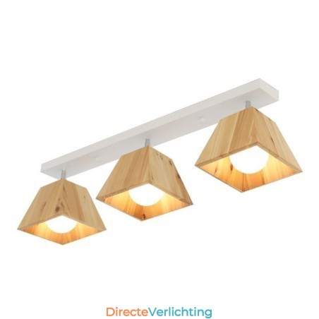 Nordic Houten Spotlight Vier Prisma Draaibare Plafondspot Nordic Houten Spotlight Vier Prisma Draaibare Plafondspot