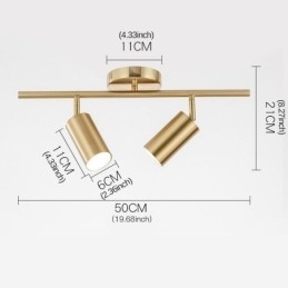 Moderne eenvoudige spot aluminium plafondraillamp
