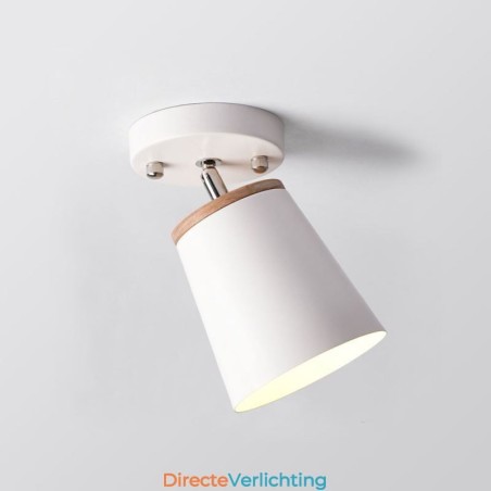 Nordic Iron Spotlight Houten Eenvoudige Plafondlamp (Enkele Lamp) Nordic Iron Spotlight Houten Eenvoudige Plafondlamp (Enkele Lamp)