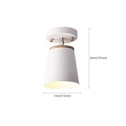Nordic Iron Spotlight Houten Eenvoudige Plafondlamp (Enkele Lamp)