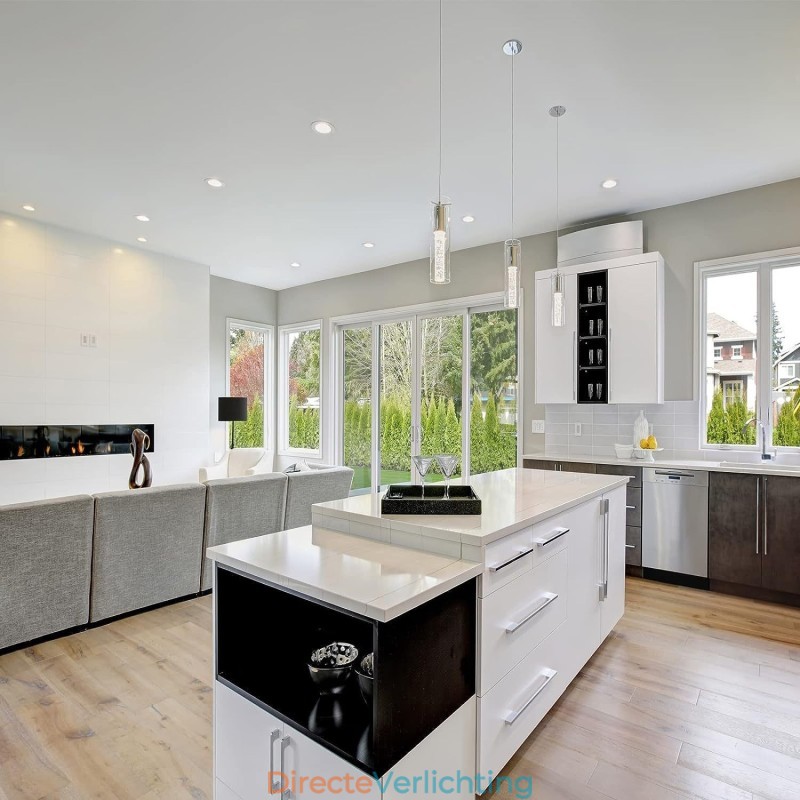 3-lichts artistieke hanglamp met glazen kappen G4-lampvoet