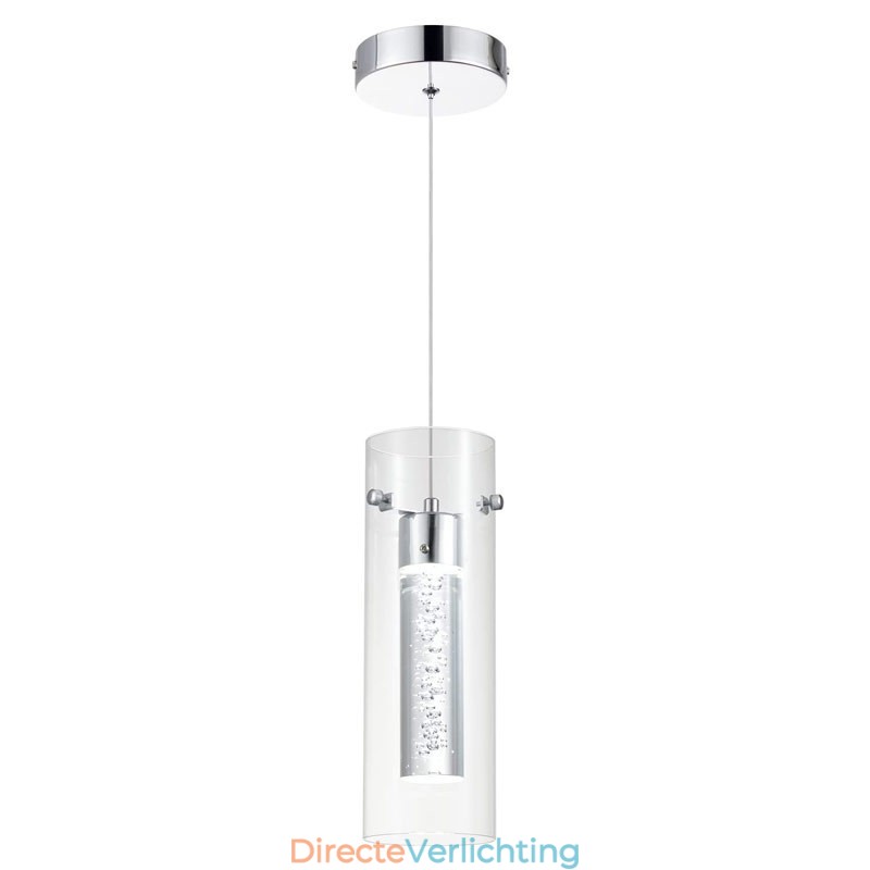 3-lichts artistieke hanglamp met glazen kappen G4-lampvoet