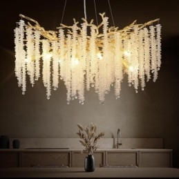 Moderne, prachtige kristallen kroonluchterlamp
