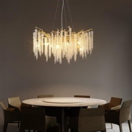 Moderne, prachtige kristallen kroonluchterlamp