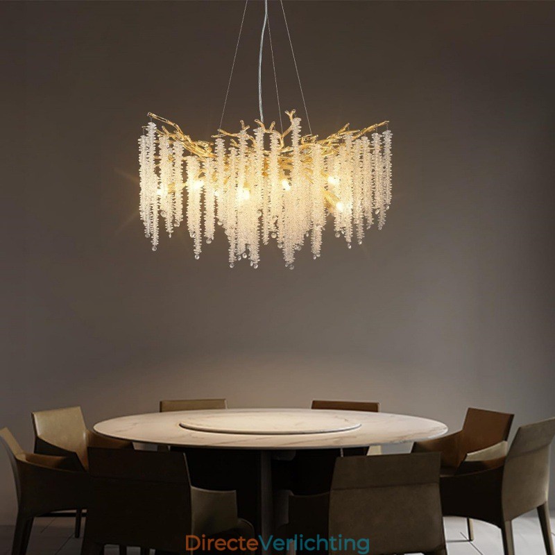 Moderne, prachtige kristallen kroonluchterlamp