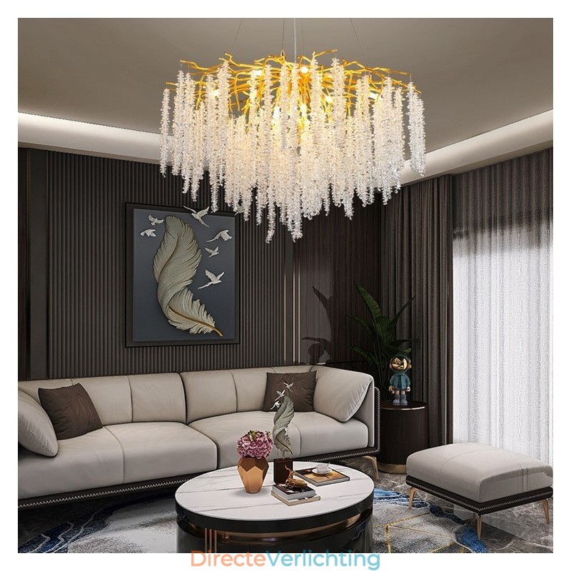Moderne, prachtige kristallen kroonluchterlamp
