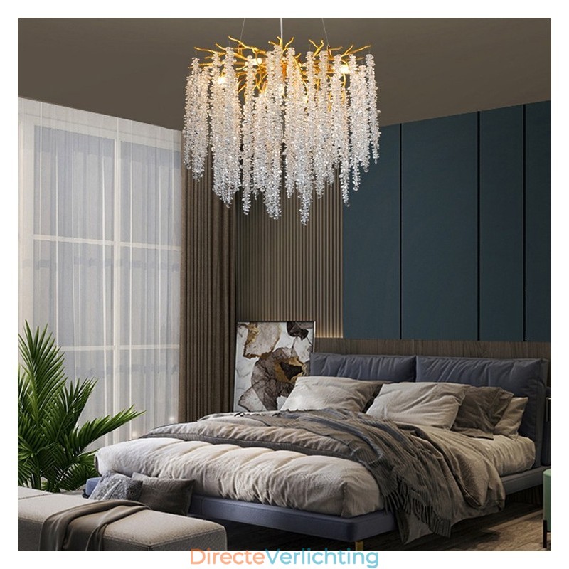 Moderne, prachtige kristallen kroonluchterlamp