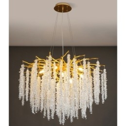 Moderne, prachtige kristallen kroonluchterlamp
