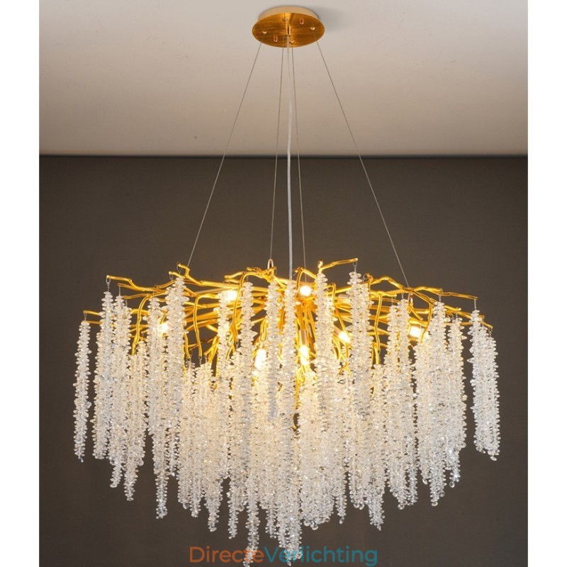 Moderne, prachtige kristallen kroonluchterlamp