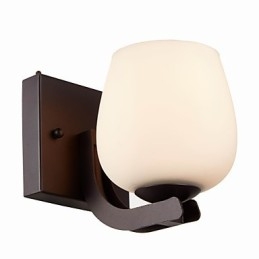 Wandlamp van ijzer met glazen kap Klassieke moderne verlichting Wandlampen