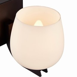 Wandlamp van ijzer met glazen kap Klassieke moderne verlichting Wandlampen