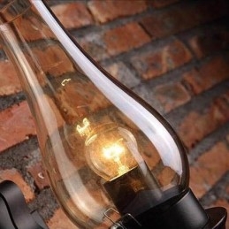 Retro Rustieke Scandinavische Glazen Wandlamp Slaapkamer Nachtkastje Wandlamp Vintage Industriële Wandlamp Armaturen