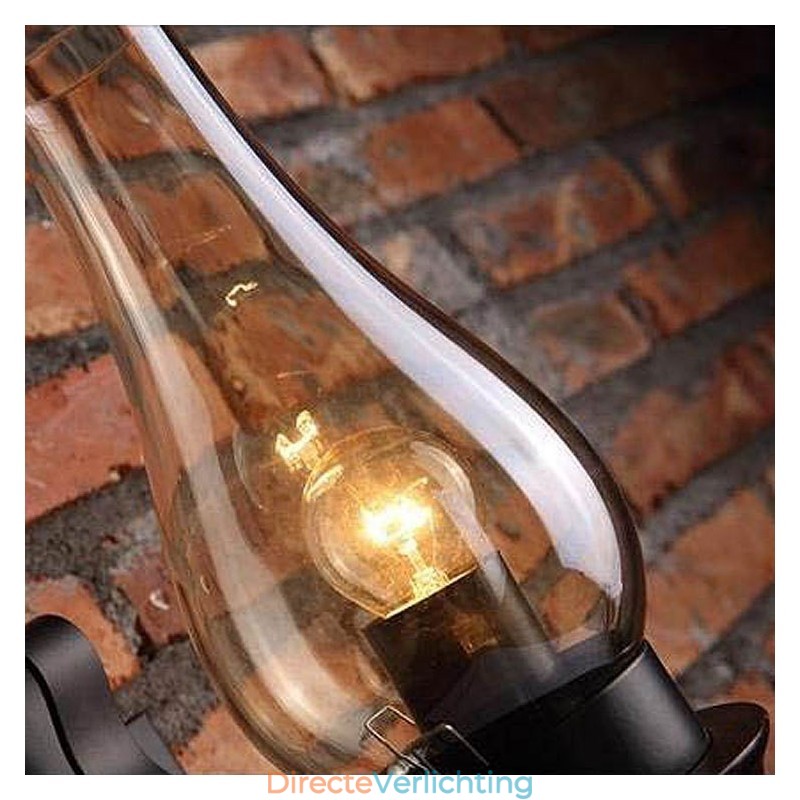 Retro Rustieke Scandinavische Glazen Wandlamp Slaapkamer Nachtkastje Wandlamp Vintage Industriële Wandlamp Armaturen