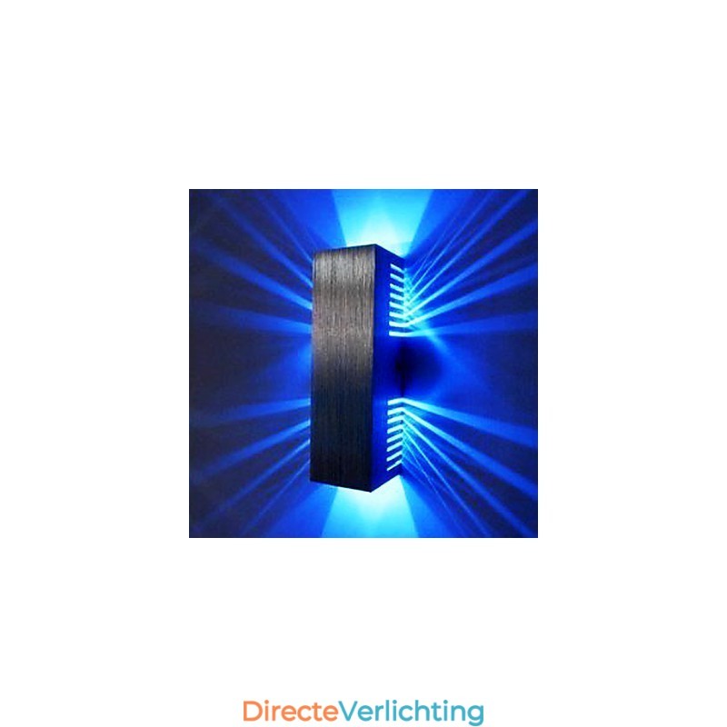 Moderne wandlamp met strooilichtontwerp 2 kubusvormige kappen