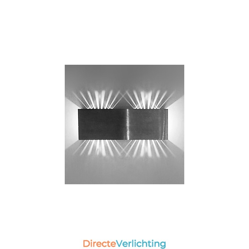 Moderne wandlamp met strooilichtontwerp 2 kubusvormige kappen