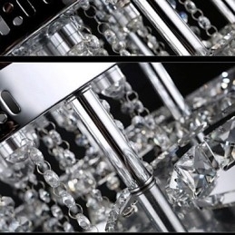 Moderne eigentijdse kristalchroom metalen inbouw