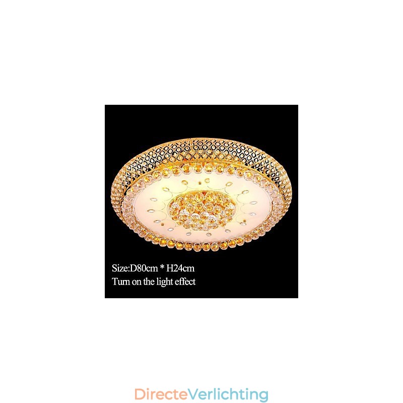 Ronde Kristallen Absorb Koepellamp Plafondlamp Diameter 80CM Bevat 15 Lampen