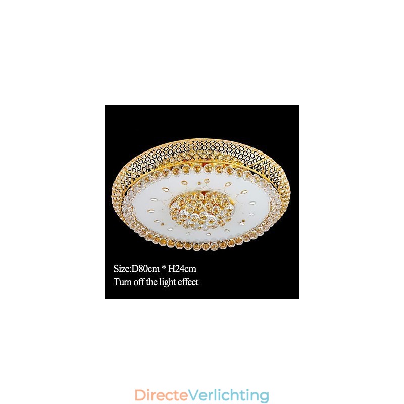 Ronde Kristallen Absorb Koepellamp Plafondlamp Diameter 80CM Bevat 15 Lampen