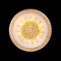 Ronde Kristallen Absorb Koepellamp Plafondlamp Diameter 80CM Bevat 15 Lampen