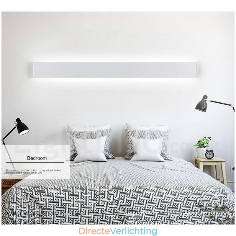 Lange moderne eigentijdse wandlampen en wandlampen voor binnen Metalen wandlamp IP 44 voor badkamer Slaapkamer Woonkamer