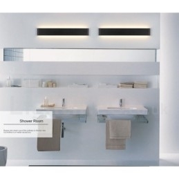 Lange moderne eigentijdse wandlampen en wandlampen voor binnen Metalen wandlamp IP 44 voor badkamer Slaapkamer Woonkamer