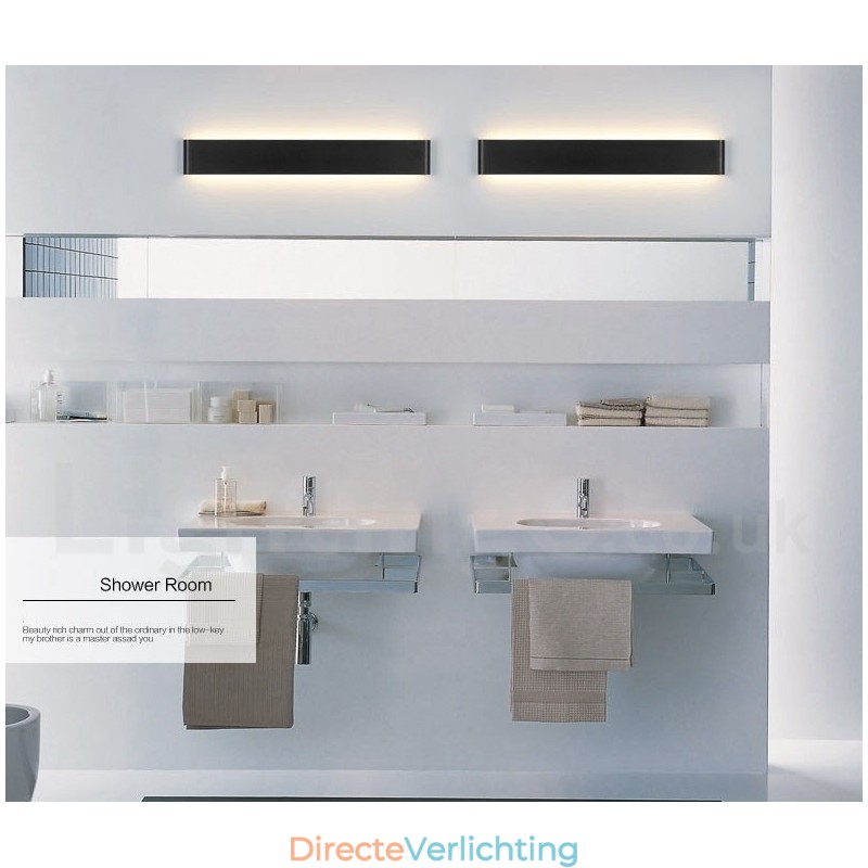 Lange moderne eigentijdse wandlampen en wandlampen voor binnen Metalen wandlamp IP 44 voor badkamer Slaapkamer Woonkamer