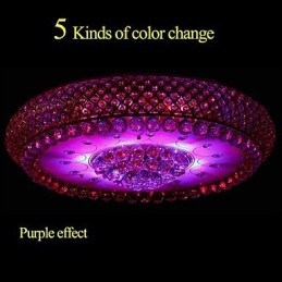 Ronde Kristallen Absorb Koepellamp Plafondlamp Diameter 80CM Bevat 15 Lampen